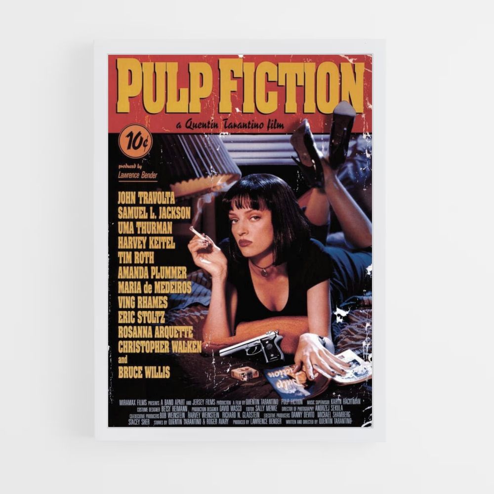 Ficción pulpa Póster