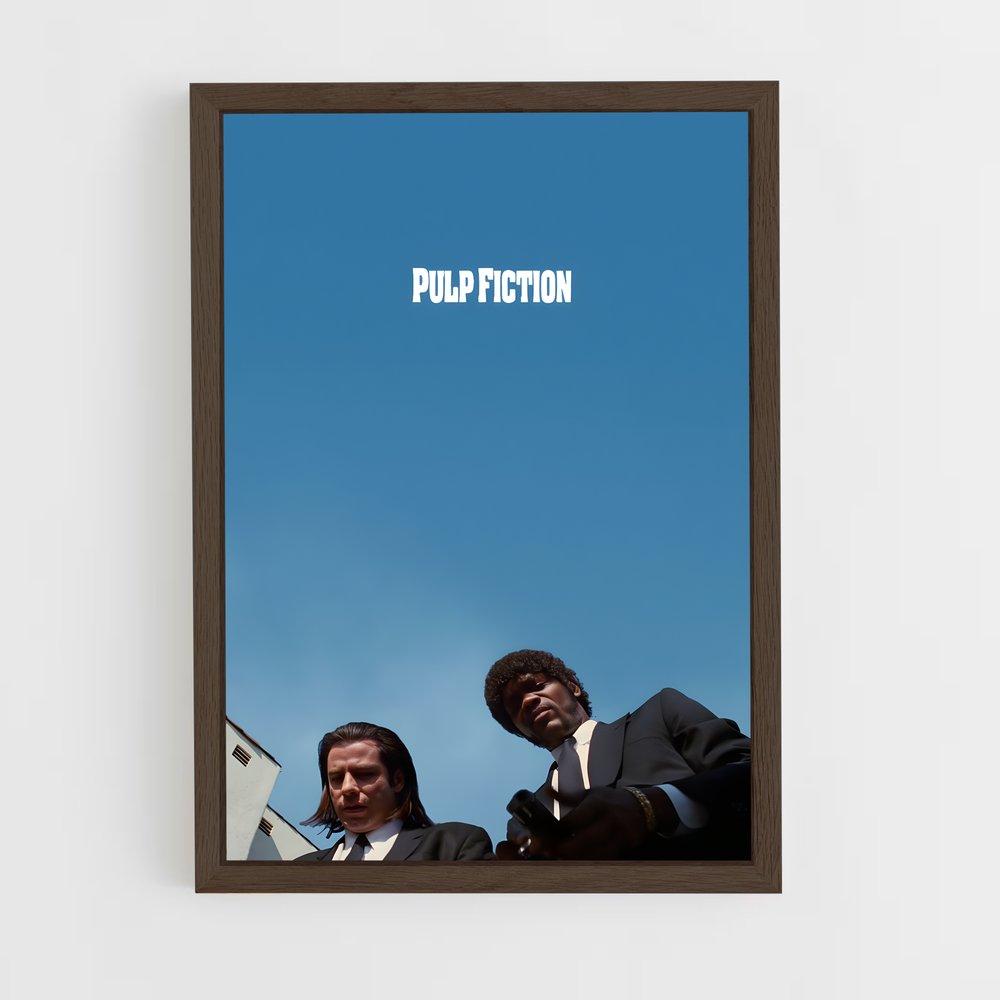 pulp-fiction-8 cadre Bois foncé