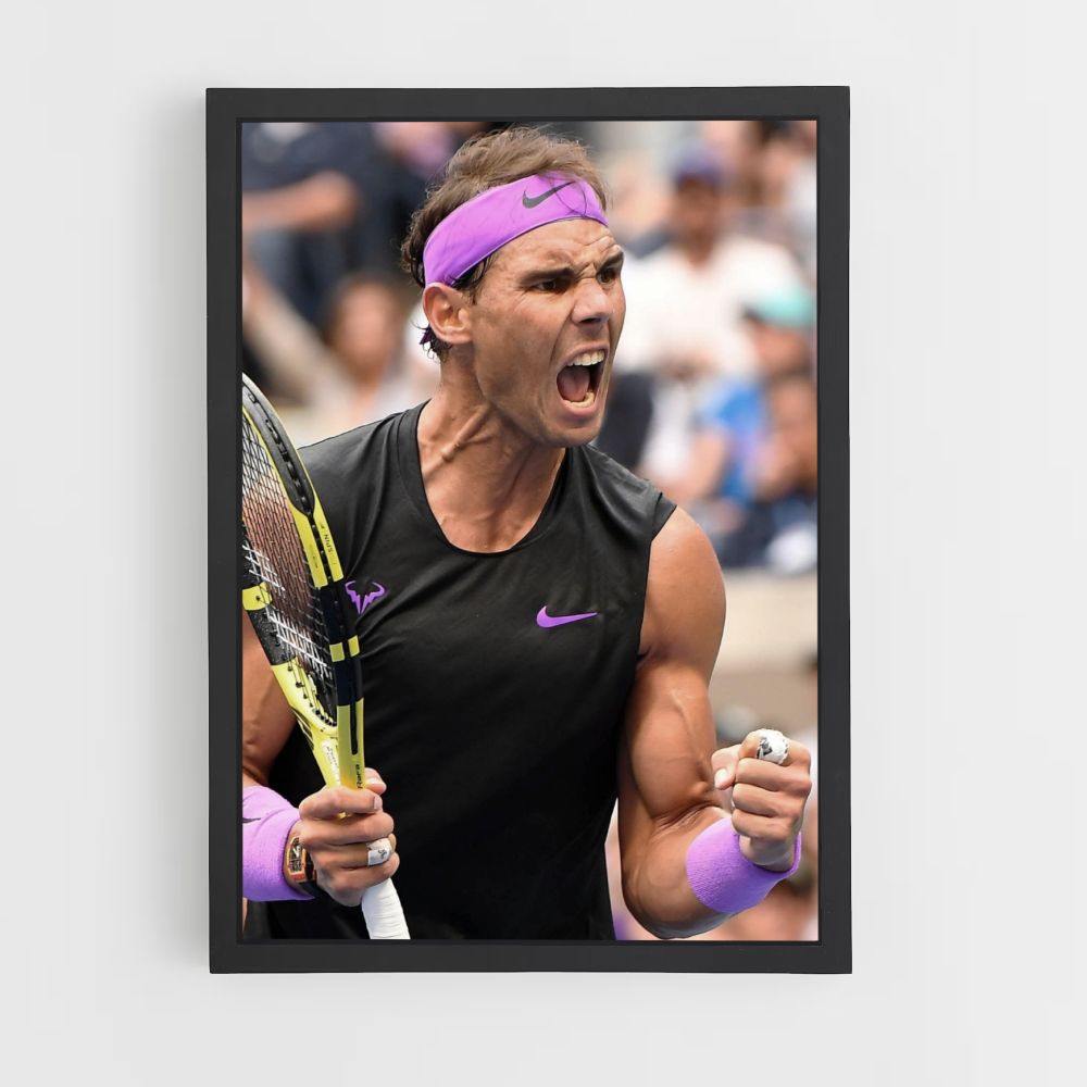 Póster Rafael Nadal Púrpura