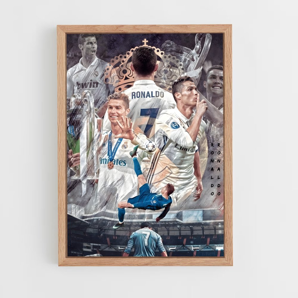 real-madrid-2 cadre Bois clair