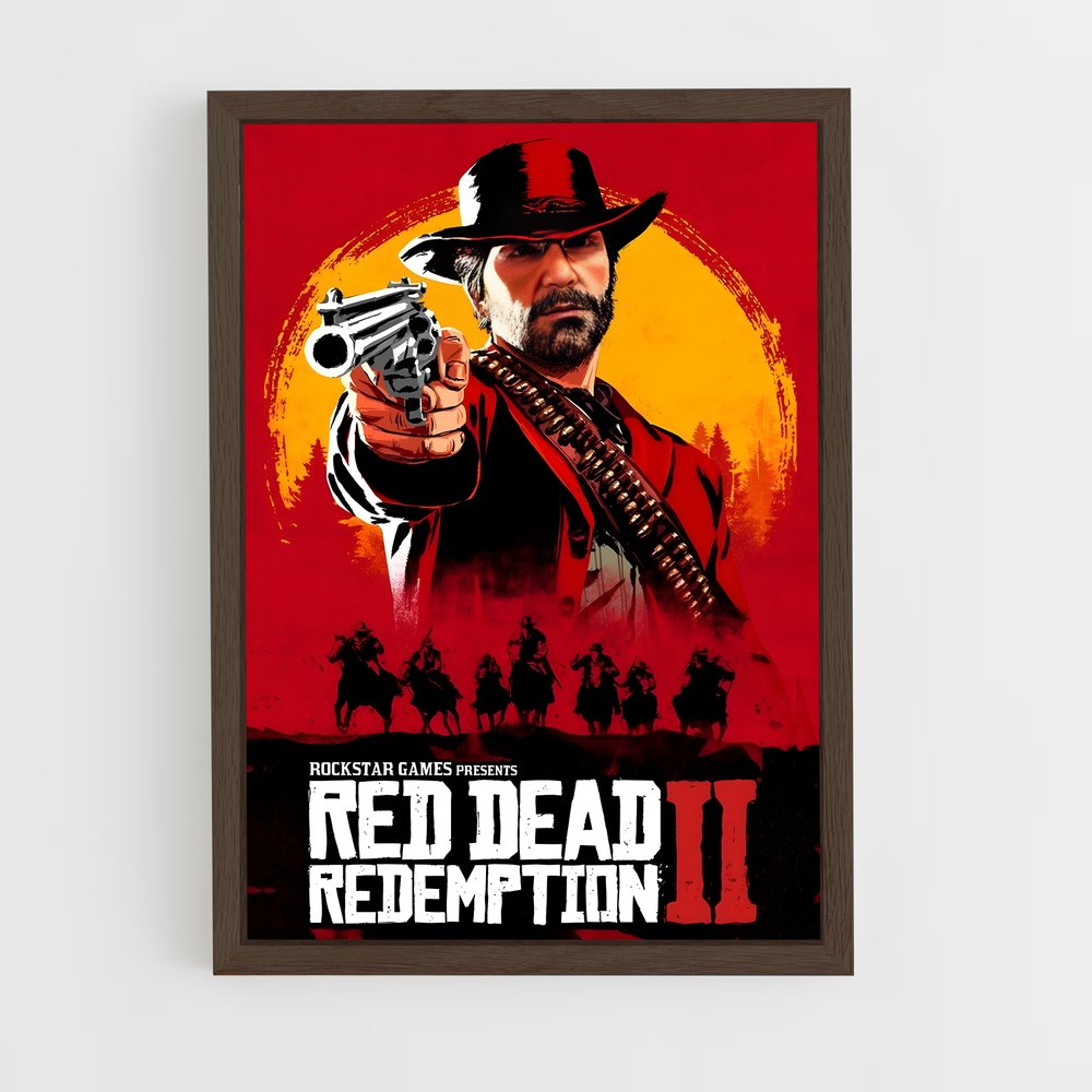 red-dead-redemption-1 cadre Bois foncé