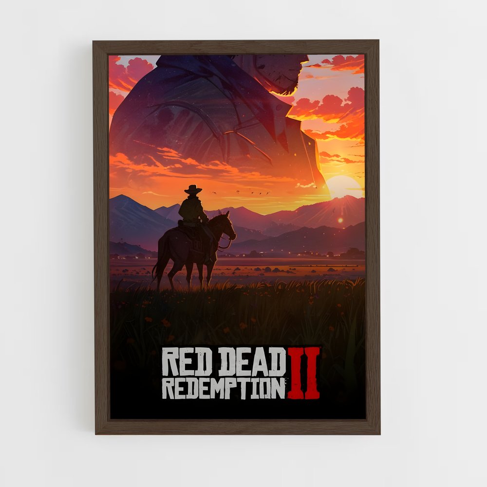 red-dead-redemption-13 cadre Bois foncé