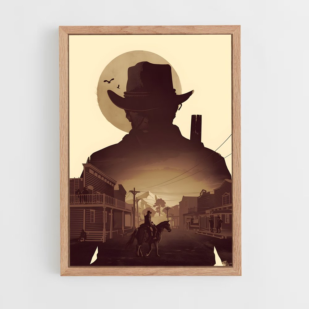 red-dead-redemption-2 cadre Bois clair