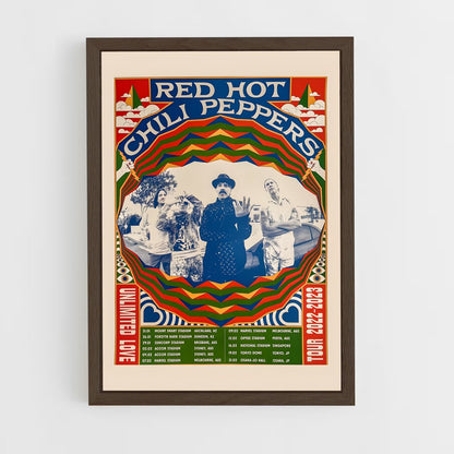 red-hot-chili-pepper-1 cadre Bois foncé