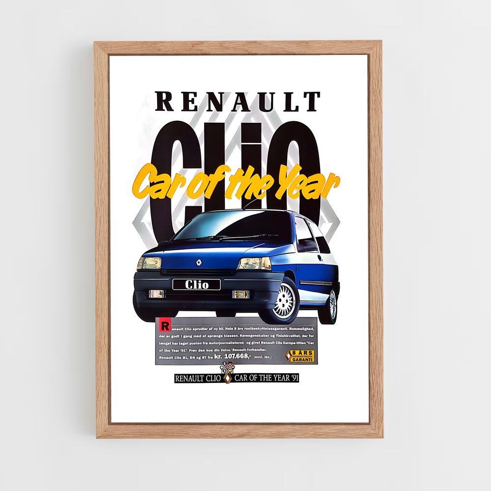 renault-1 cadre Bois clair