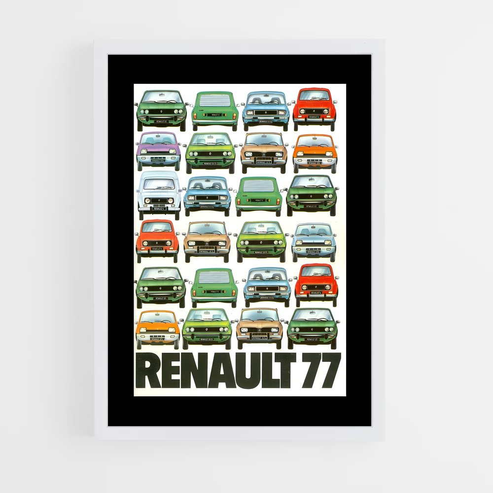 renault-13 cadre Blanc