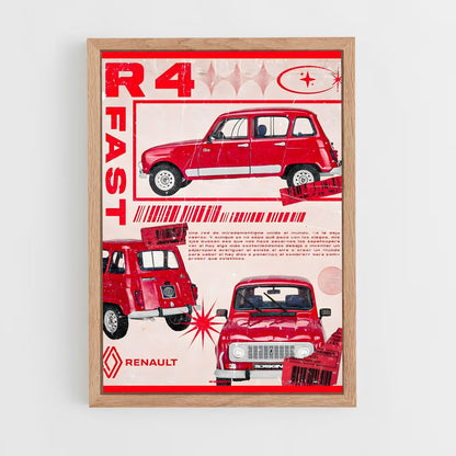 renault-2 cadre Bois clair