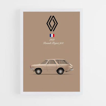 renault-4 cadre Blanc