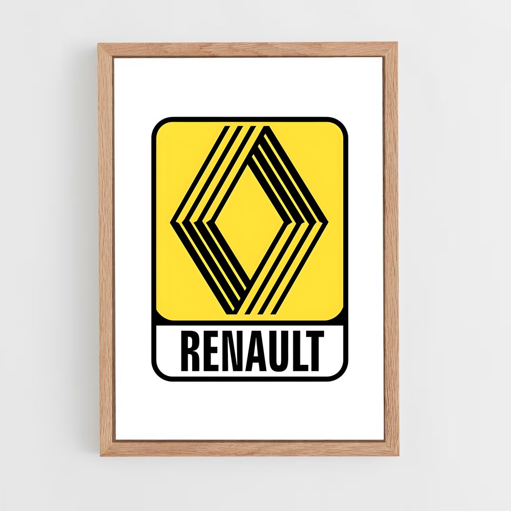 renault-9 cadre Bois clair