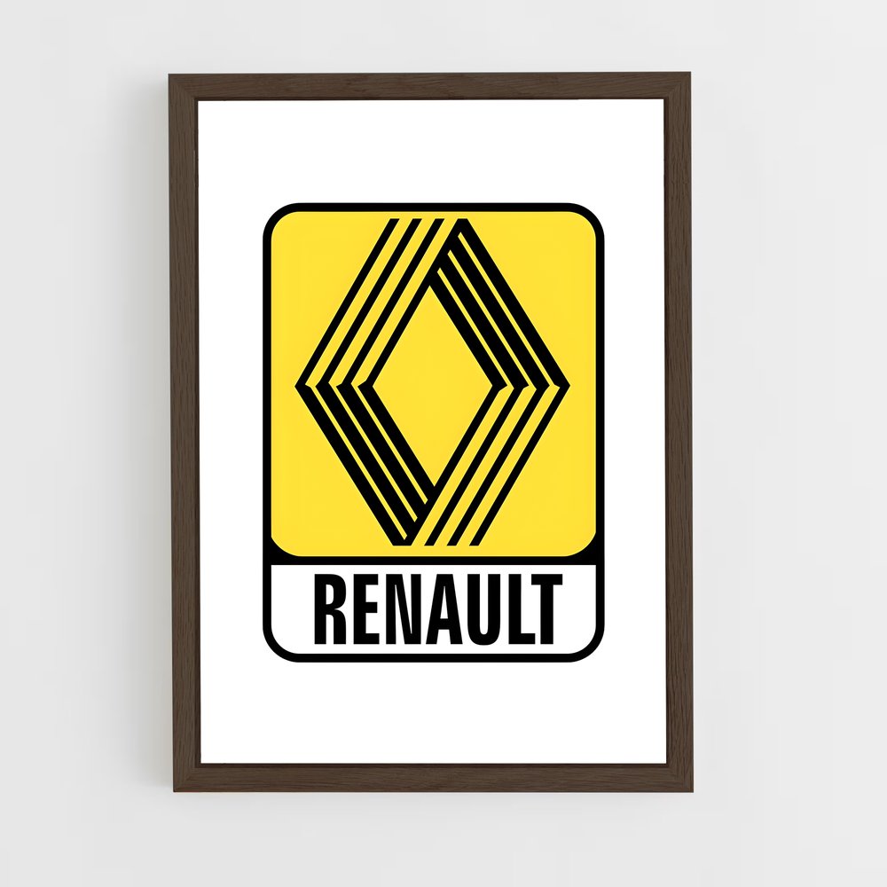renault-9 cadre Bois foncé