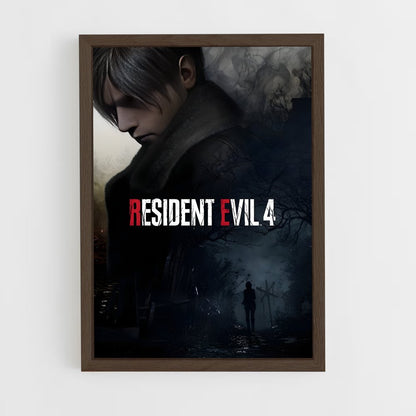 resident-evil-2 cadre Bois foncé