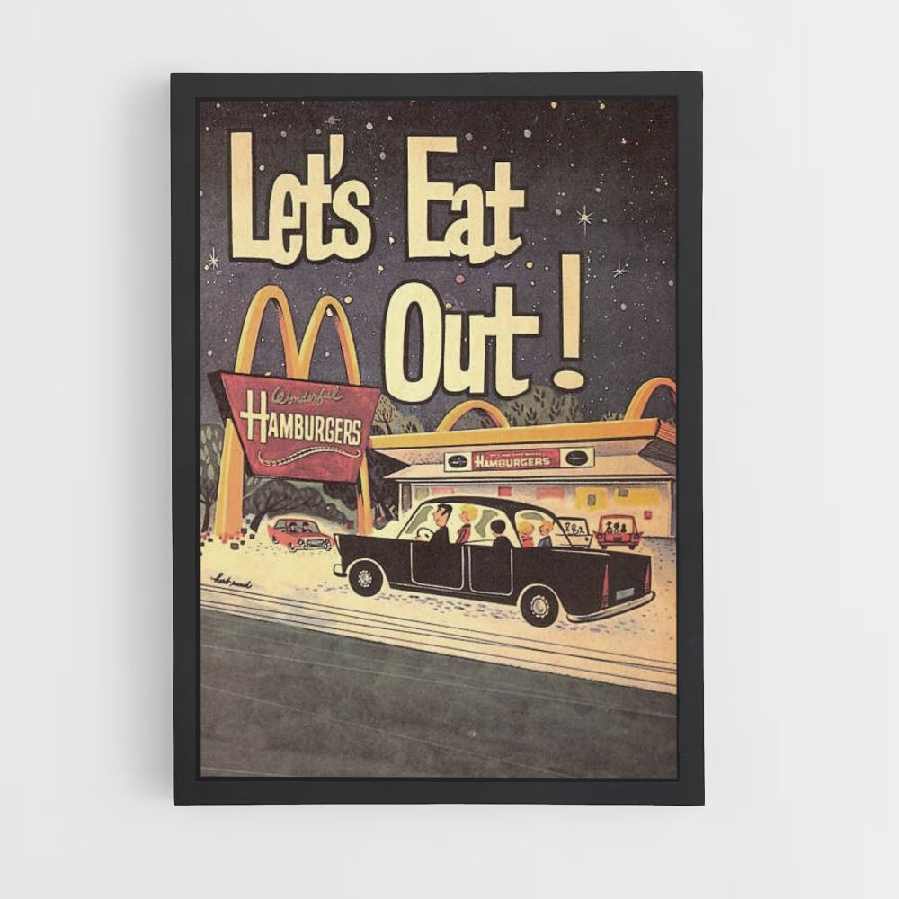 Póster Vintage de Mcdonald