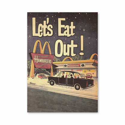 Póster Vintage de Mcdonald