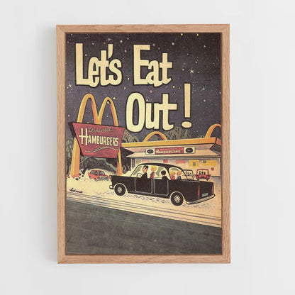 Póster Vintage de Mcdonald