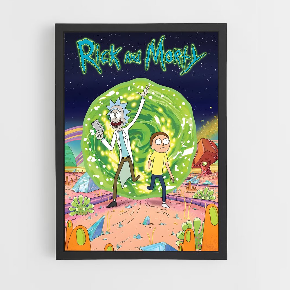 rick-and-morty-1 cadre Noir