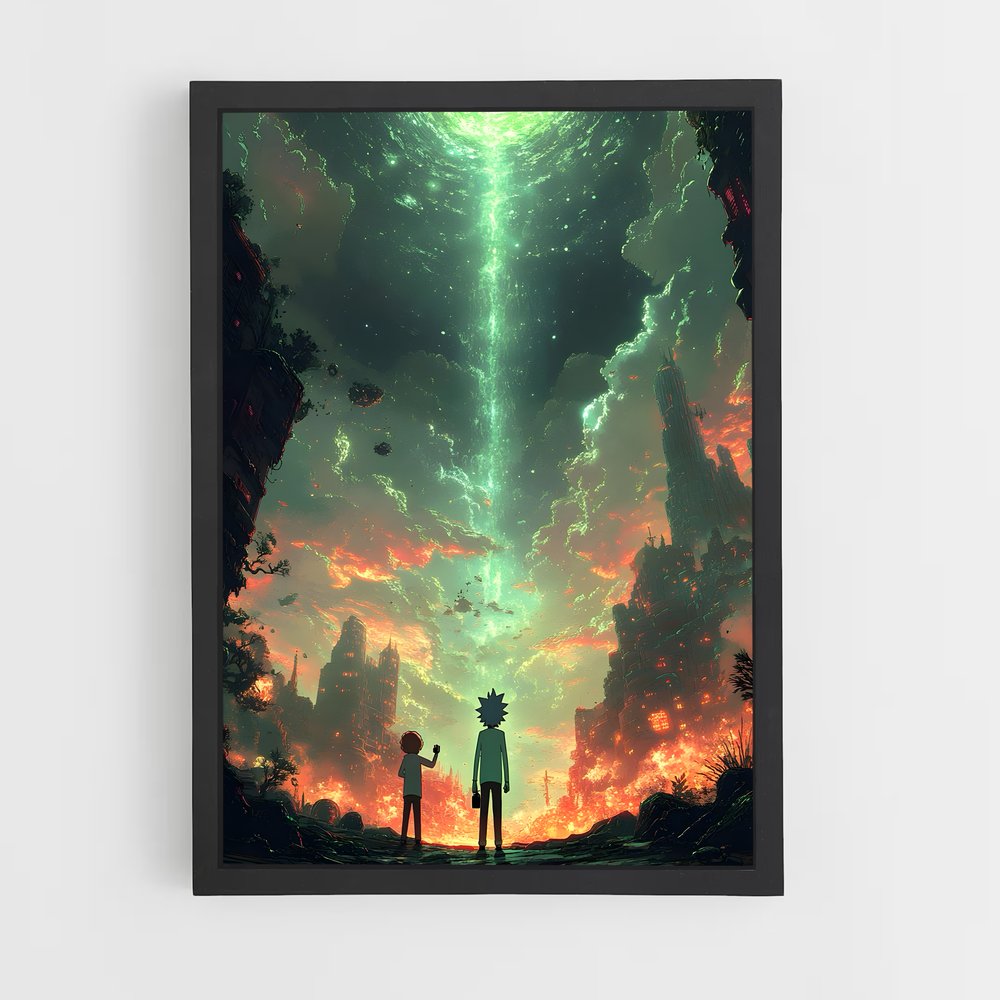 rick-and-morty-2 cadre Noir