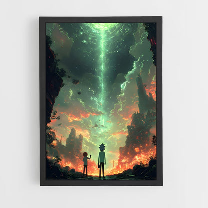 rick-and-morty-2 cadre Noir
