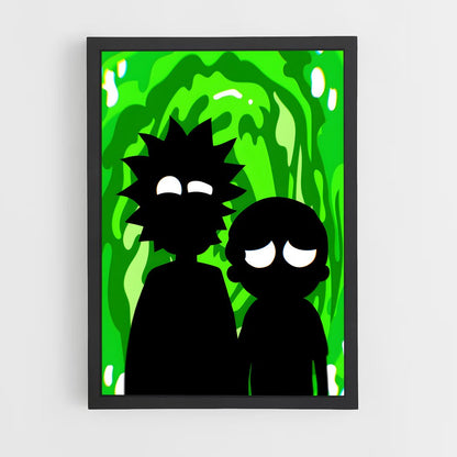 rick-and-morty-4 cadre Noir