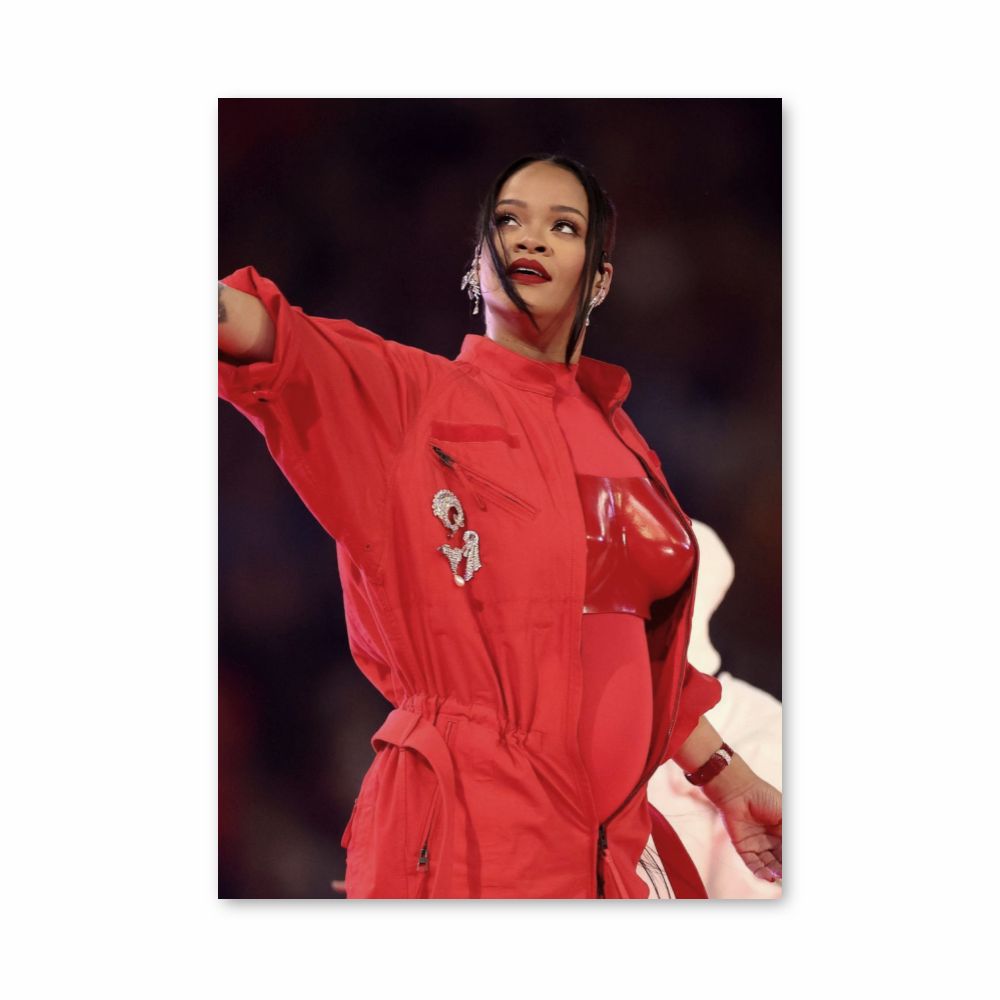 Póster Rihanna Rojo