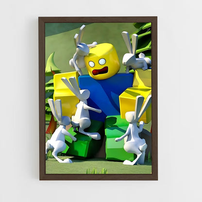 roblox-2 cadre Bois foncé