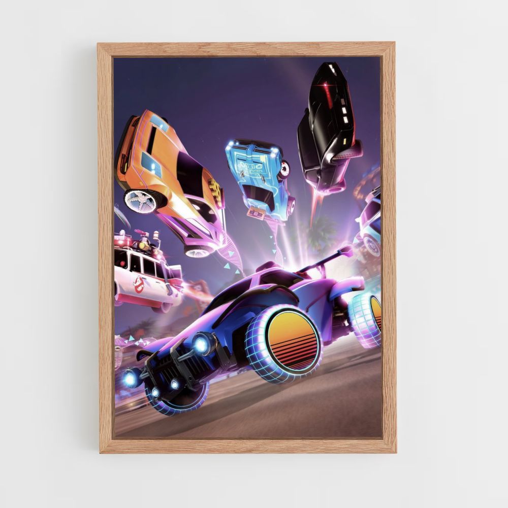 Póster Diseño de Rocket League