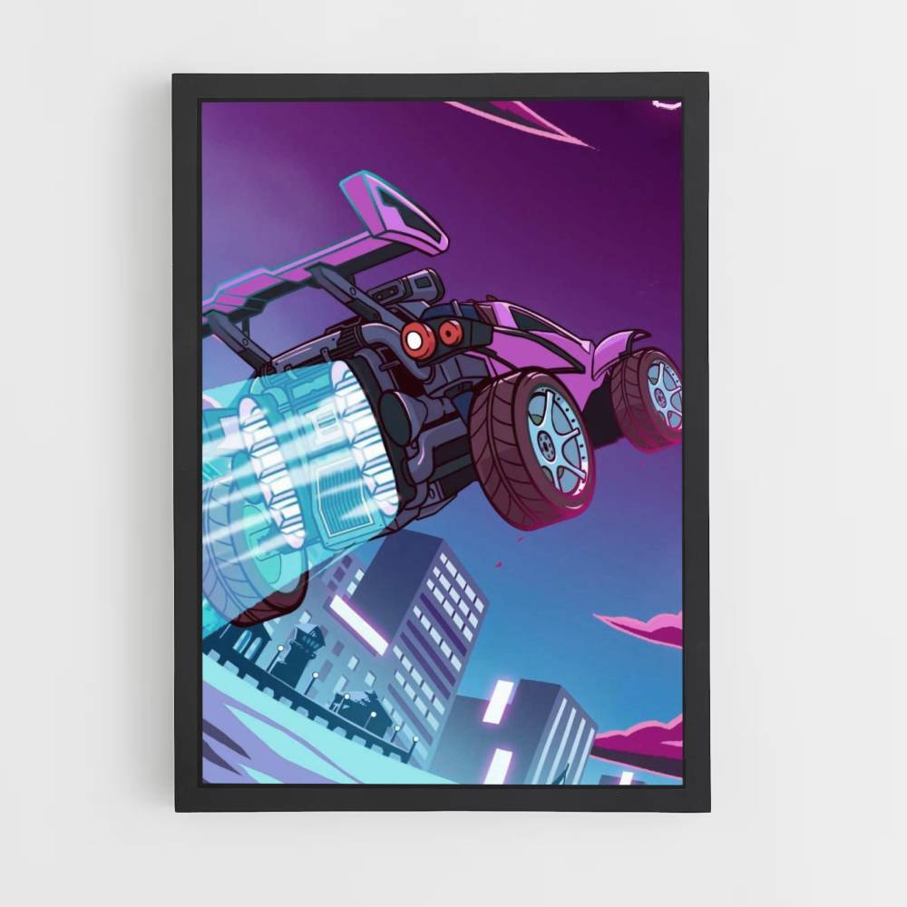 Póster Rocket League Púrpura