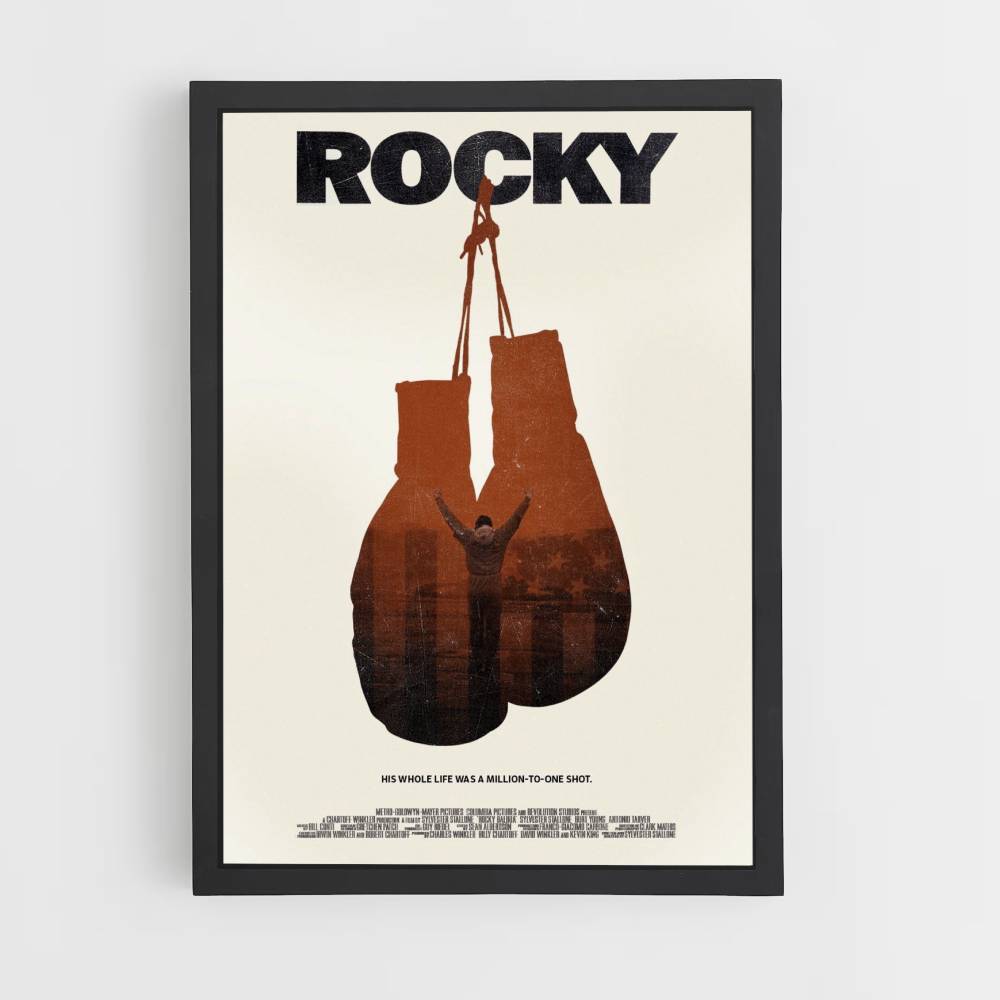 Póster Guantes de boxeo Rocky