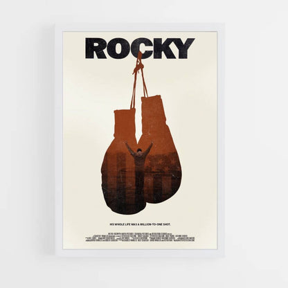 Póster Guantes de boxeo Rocky