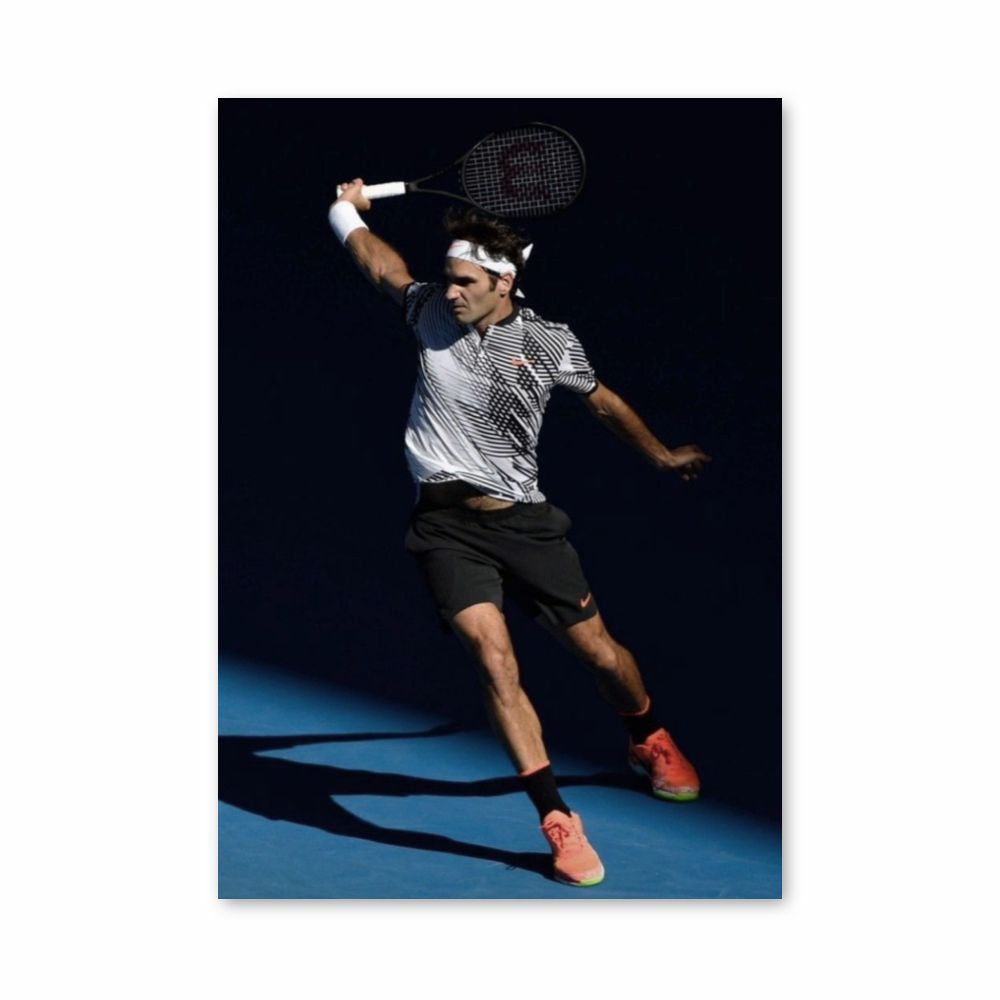 Raqueta Federer Póster