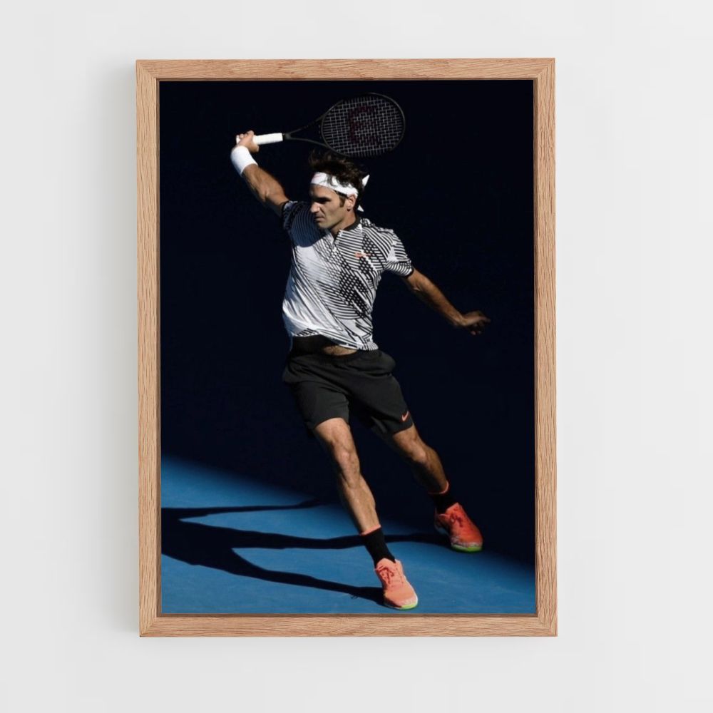 Raqueta Federer Póster