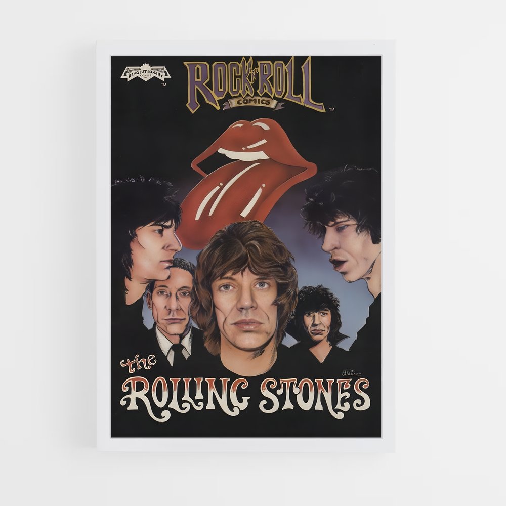 rolling-stones-6 cadre Blanc