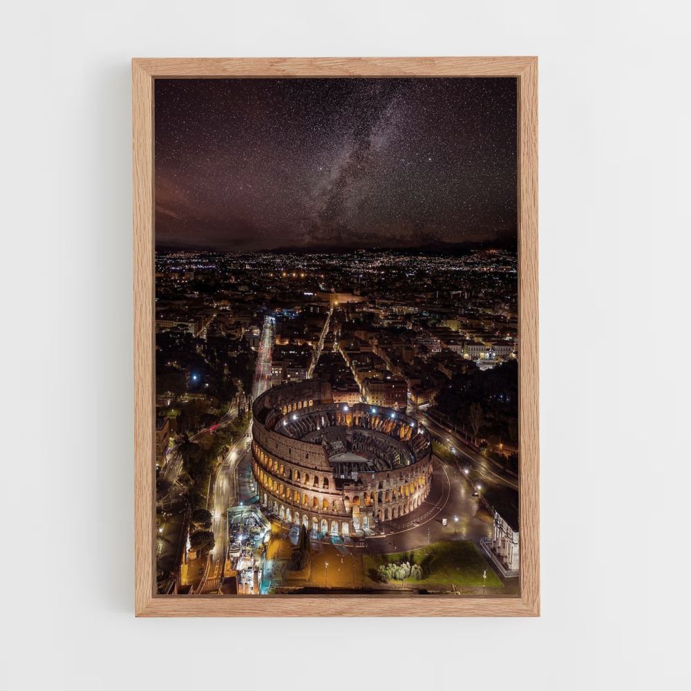 Póster Coliseo de noche