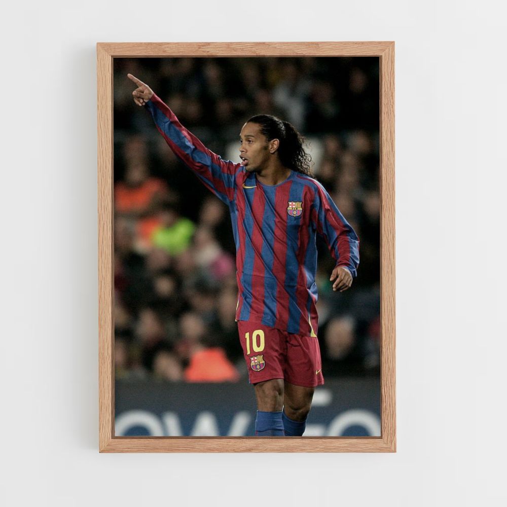 Cartel Ronaldinho Barcelona