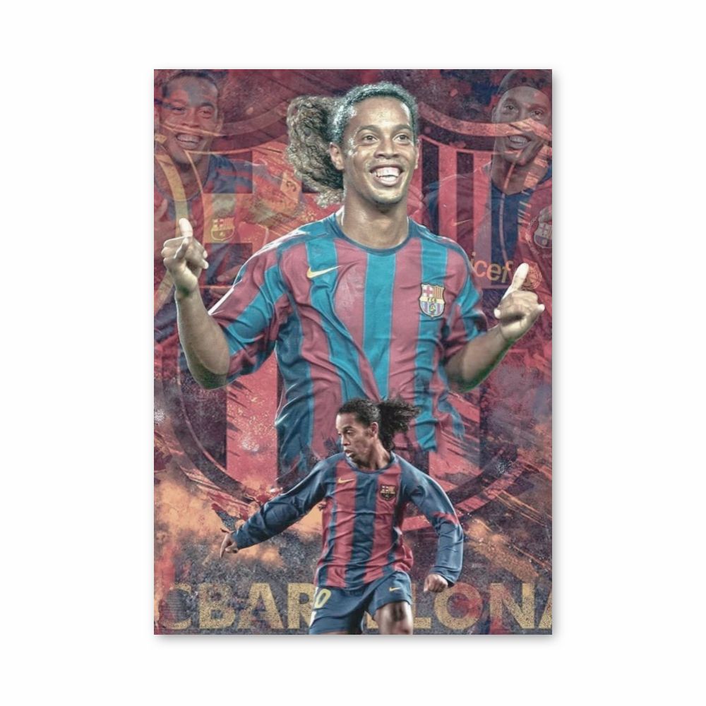 Cartel Fútbol Ronaldinho