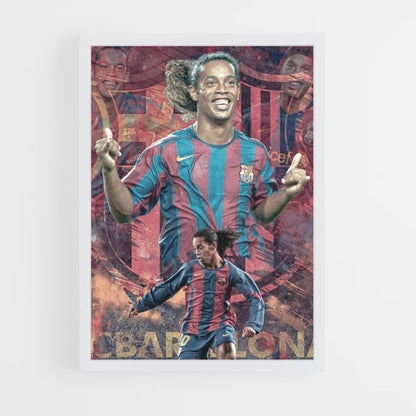 Cartel Fútbol Ronaldinho