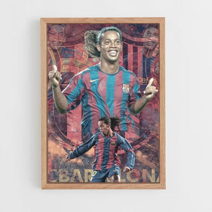 Cartel Fútbol Ronaldinho