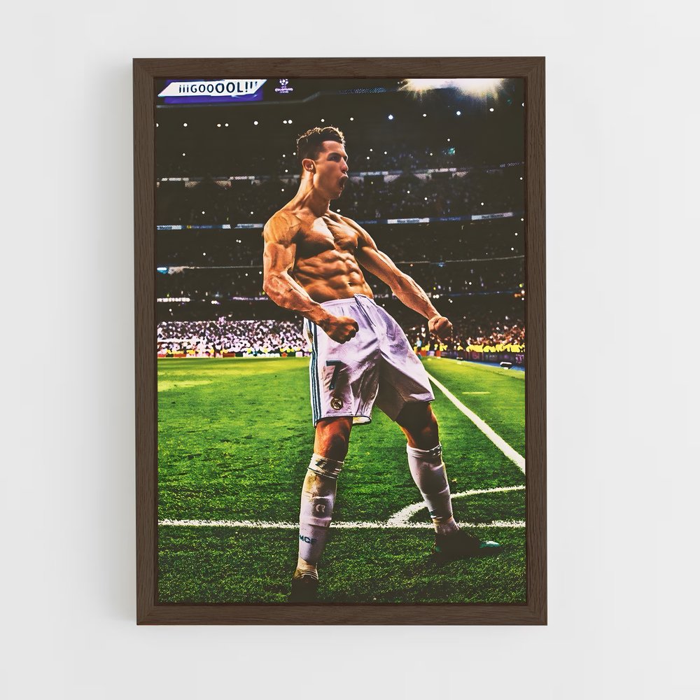 ronaldo-6 cadre Bois foncé
