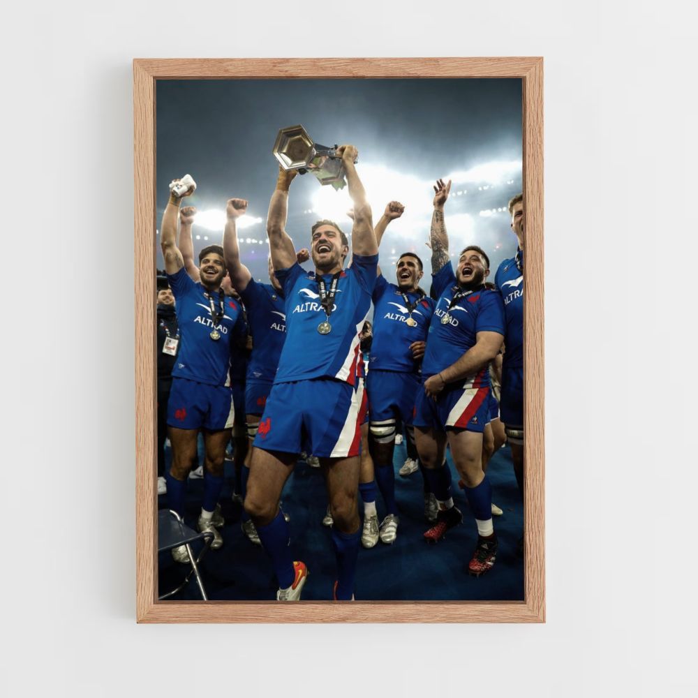 Póster Rugby Francia