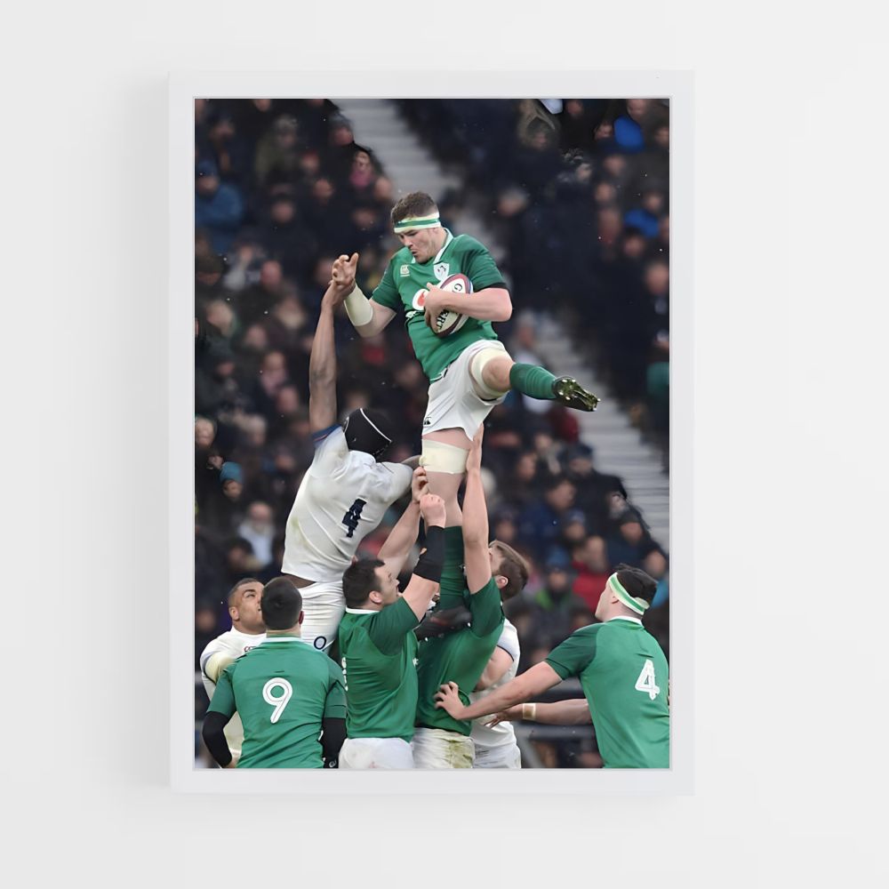 Póster Salto de rugby