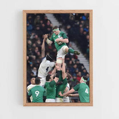 Póster Salto de rugby