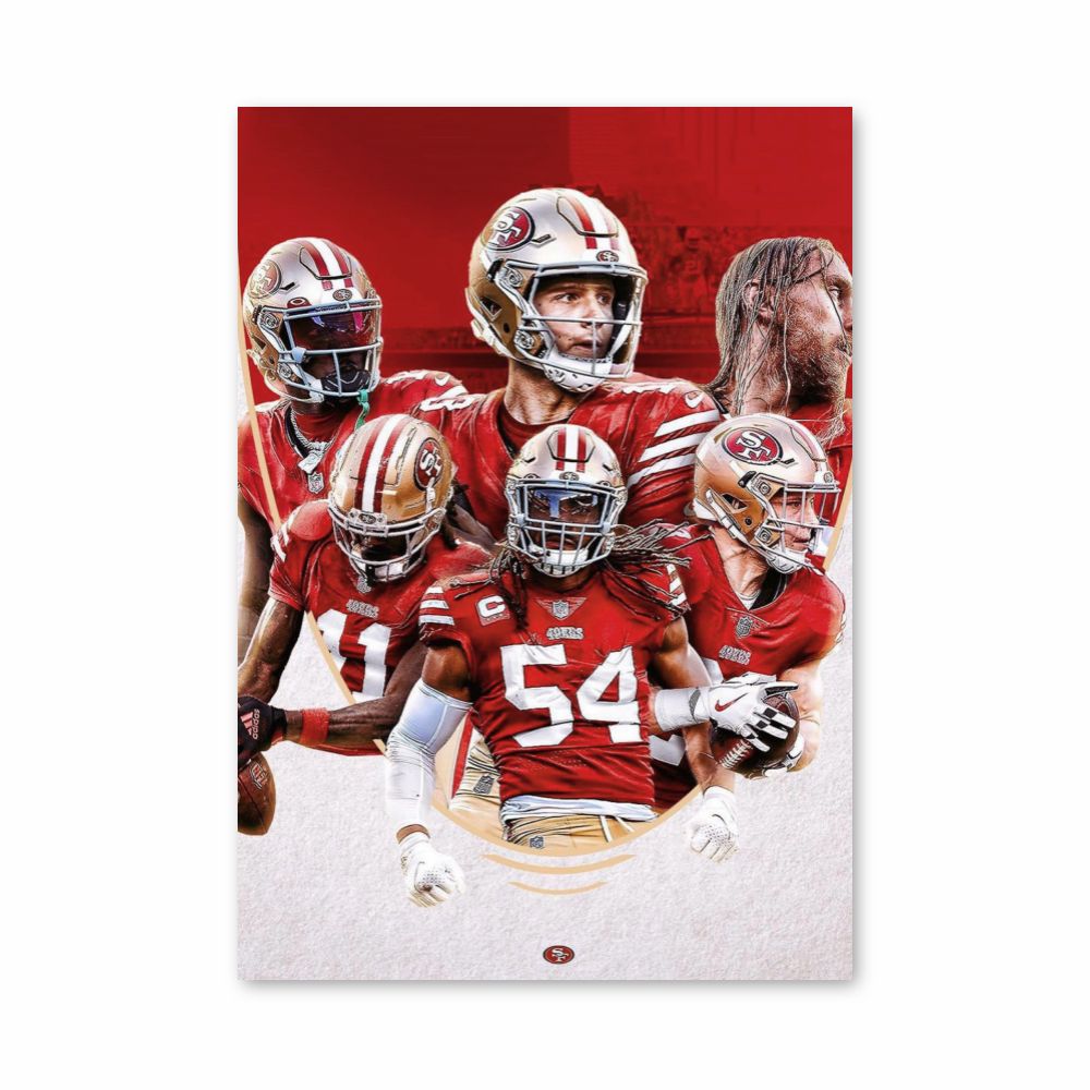 Póster San Francisco 49ers Rojo