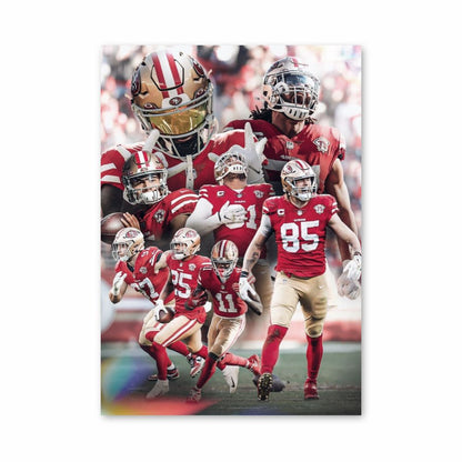 Equipo de los 49ers de San Francisco Póster