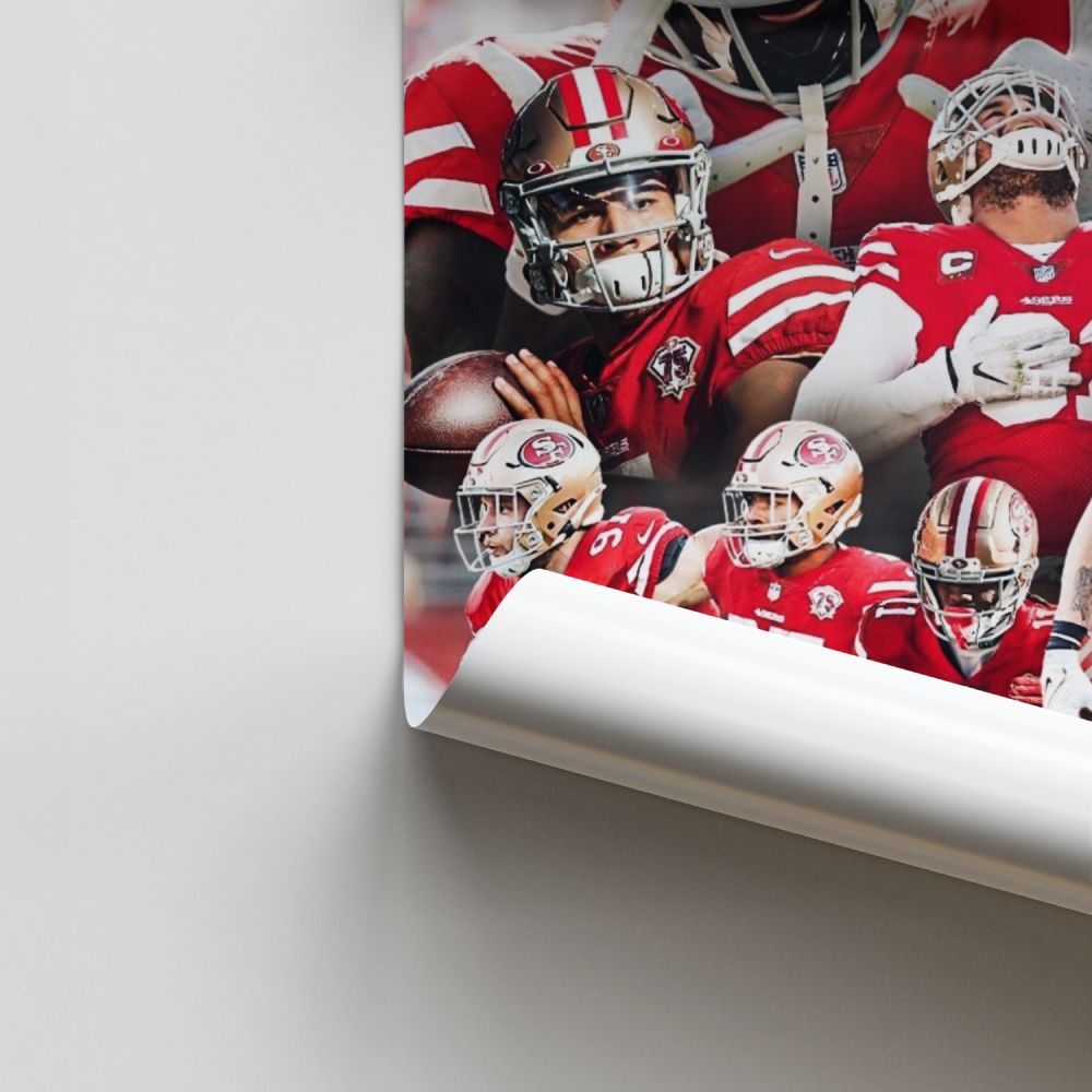 Equipo de los 49ers de San Francisco Póster