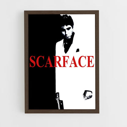 scarface-4 cadre Bois foncé