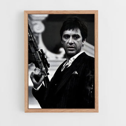 scarface-8 cadre Bois clair