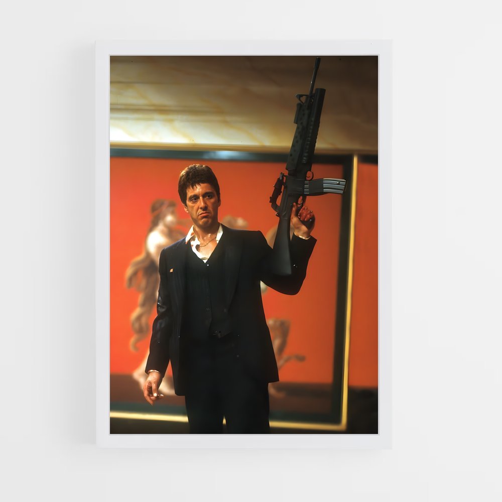 scarface-9 cadre Blanc