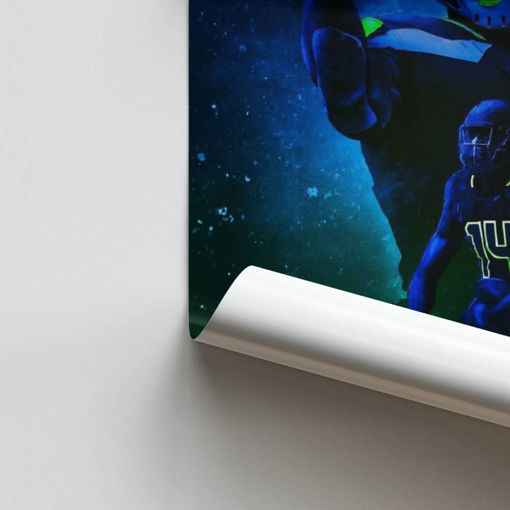 Estrella de los Seahawks Póster