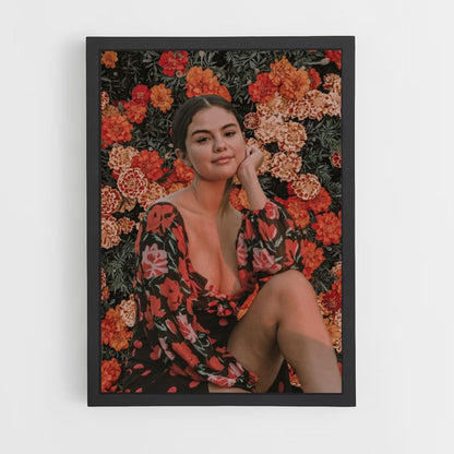 Póster Selena Gomez Flores