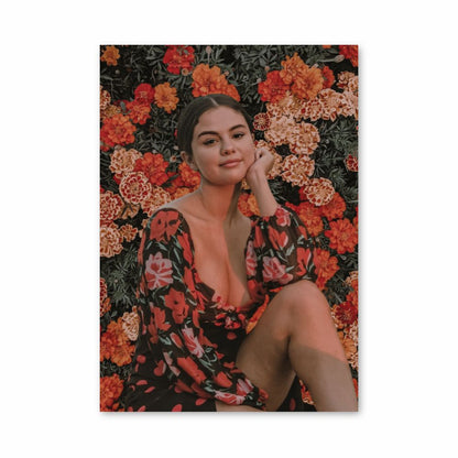 Póster Selena Gomez Flores