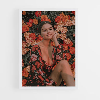 Póster Selena Gomez Flores